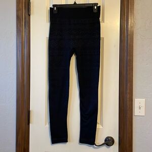 Native print, black leggings, one size fit all